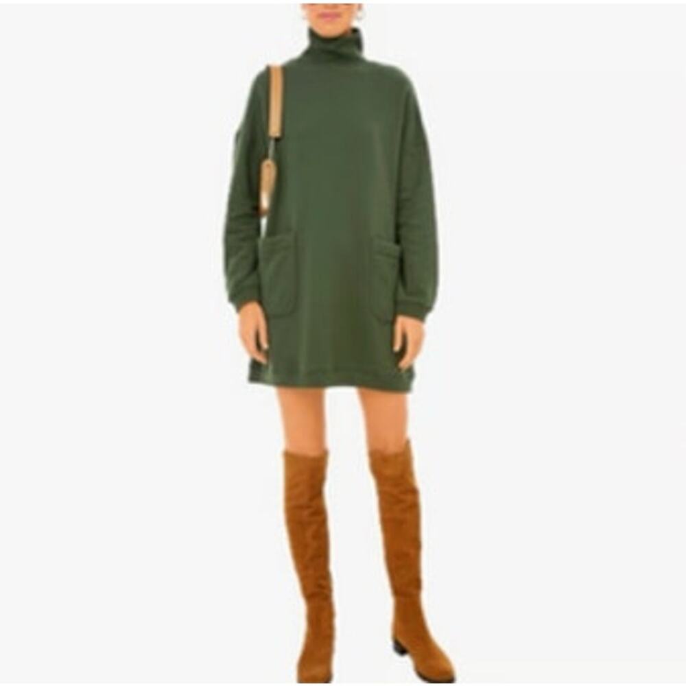 Tuckernuck Pomander Place Porter Dress Forest Green Small
